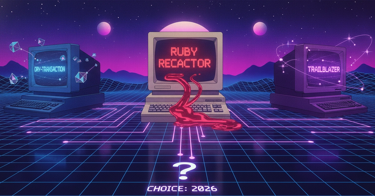 Ruby Reactor vs dry-transaction vs Trailblazer: Choosing a Ruby Workflow Library in 2026