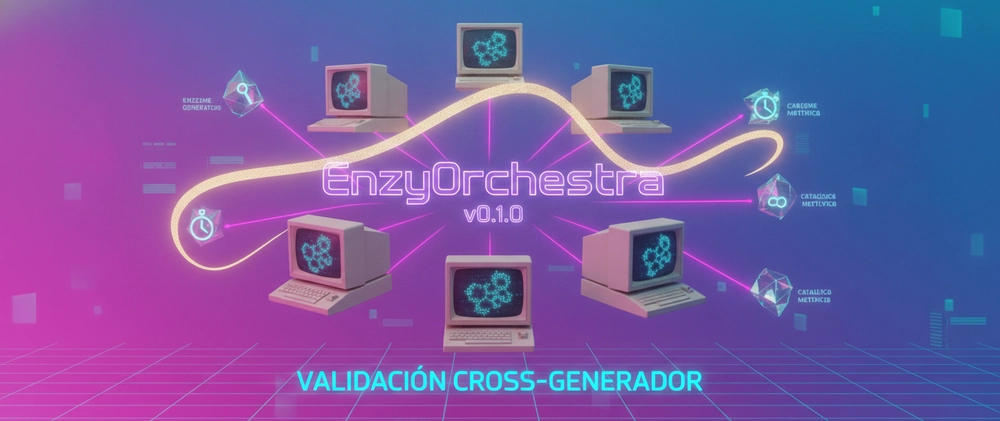 Cover image for EnzyOrchestra v0.1.0: validación cross-generador para diseño de enzimas de novo