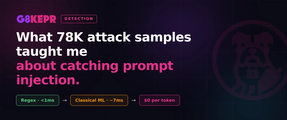 Cover image for What 78K attack samples taught me about catching prompt injection