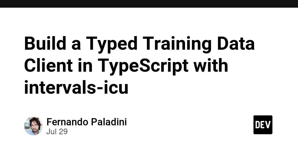 Build a Typed Training Data Client in TypeScript with intervals-icu
