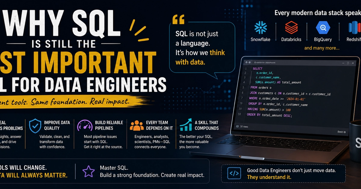 Why SQL Is Still the Most Important Skill for Data Engineers