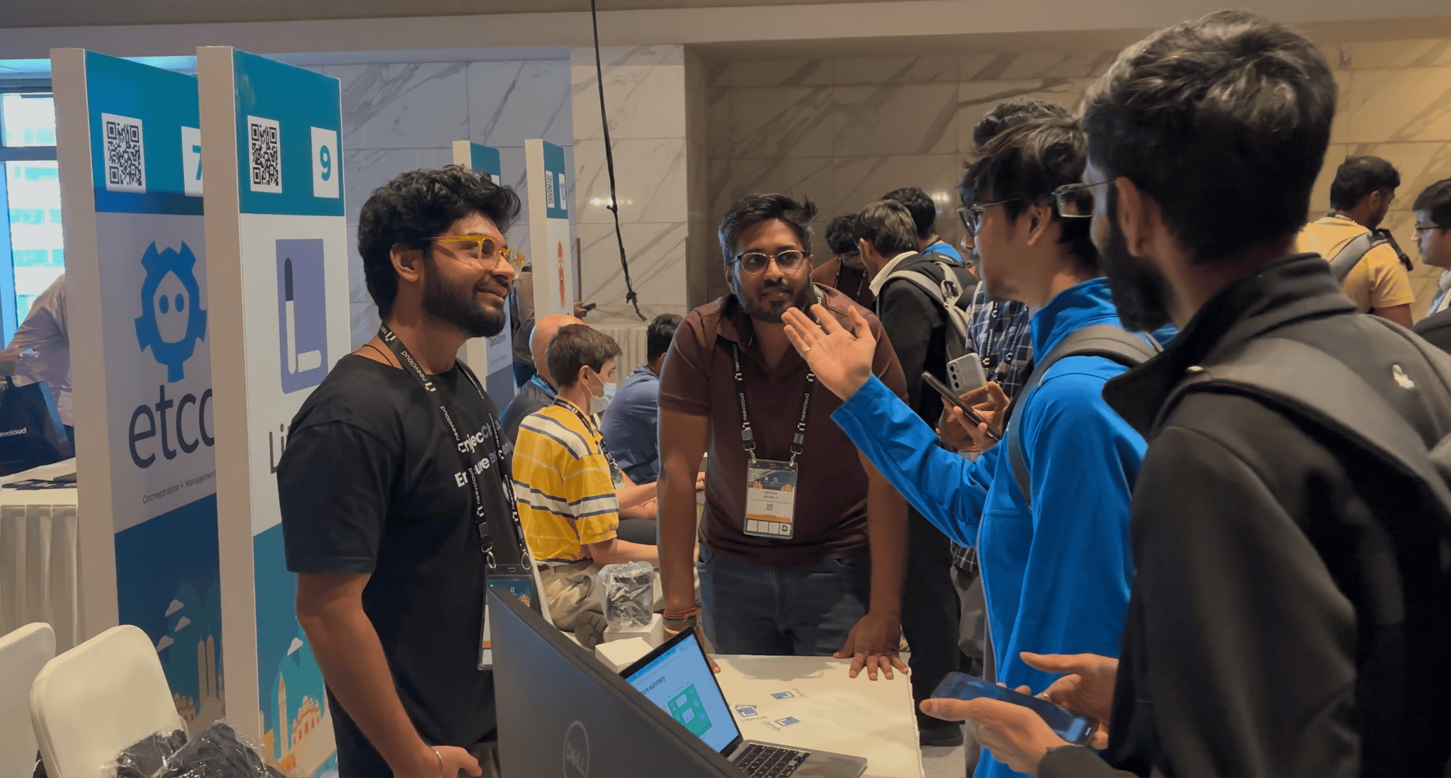The LitmustChaos team meeting the community at KubeCon + CloudNativeCon India