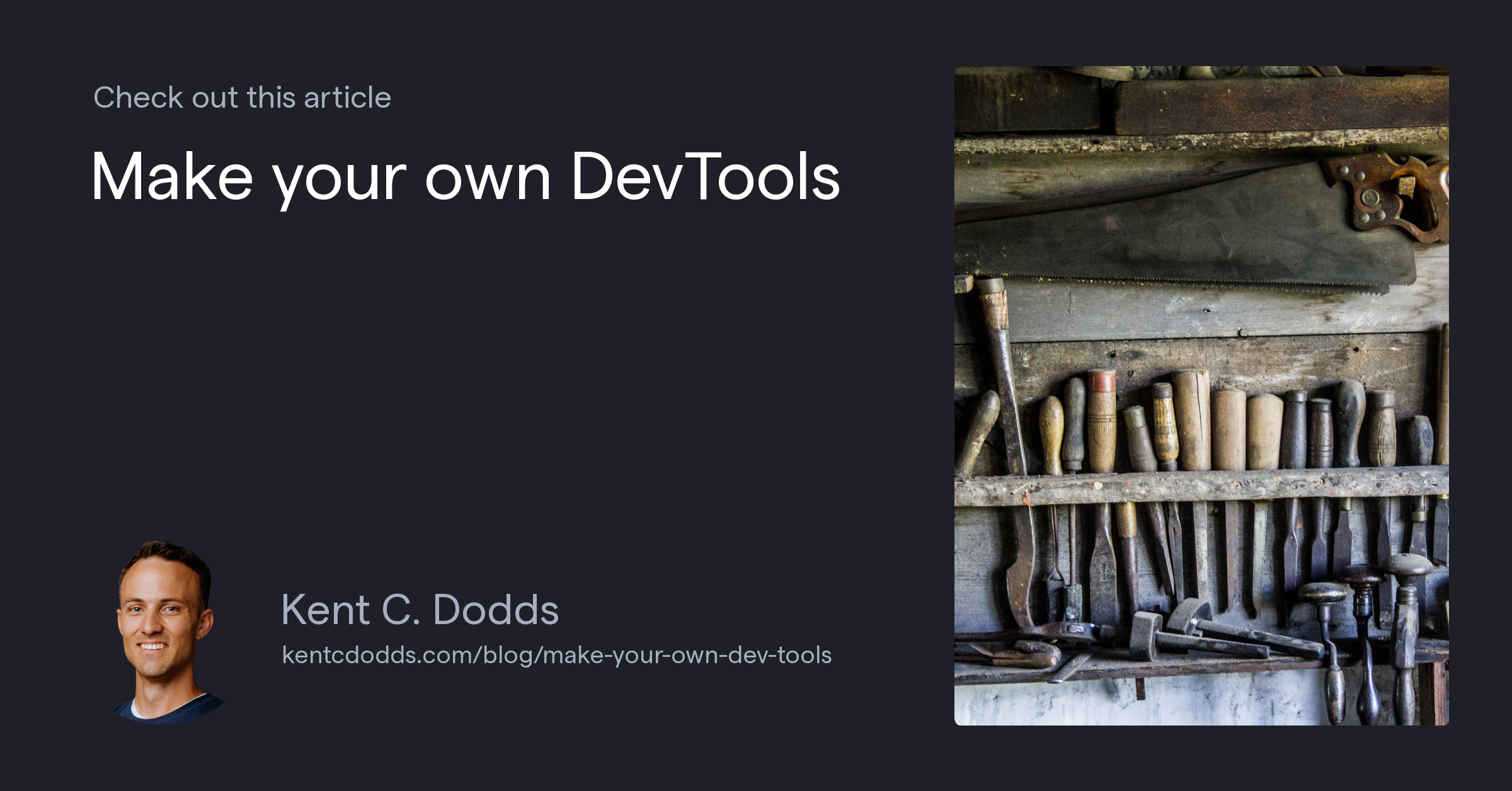 Make your own DevTools