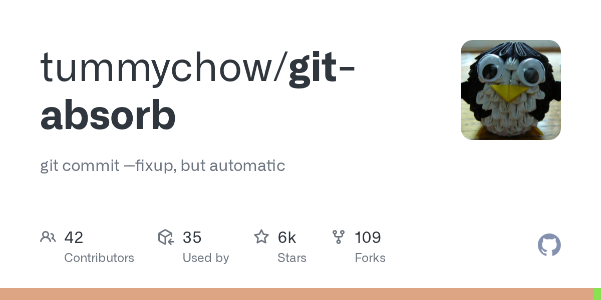 git-absorb: git commit --fixup, but automatic
