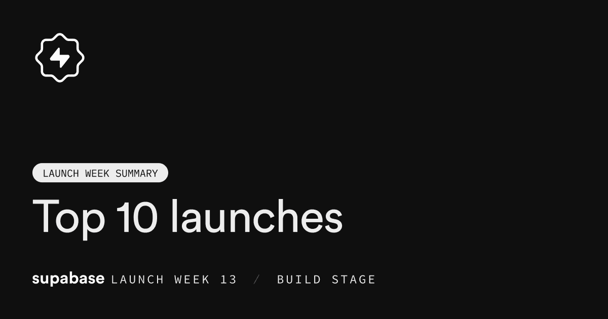 Top 10 Launches of Launch Week 13