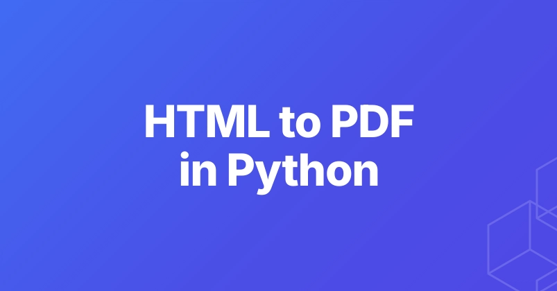 WeasyPrint Alternative: HTML to PDF in Python (When You Need JavaScript)