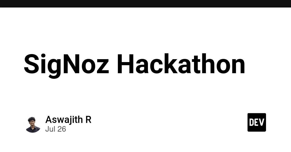 SigNoz Hackathon