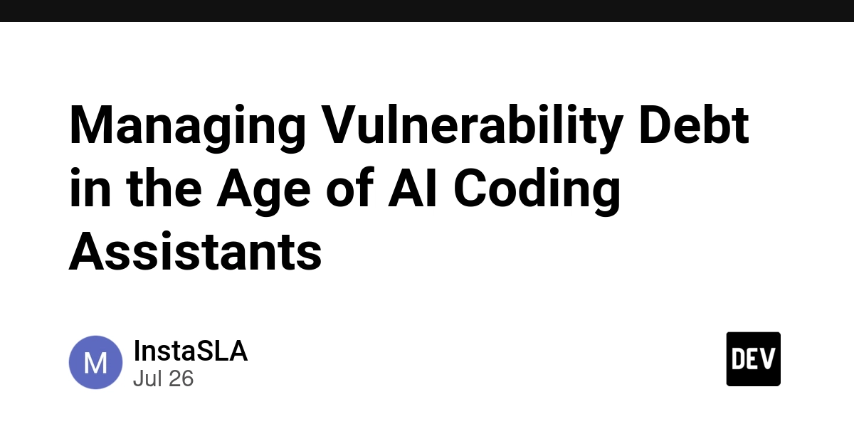Managing Vulnerability Debt in the Age of AI Coding Assistants