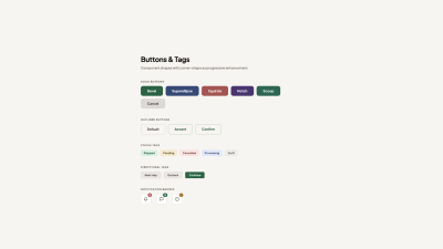 Buttins and tags before