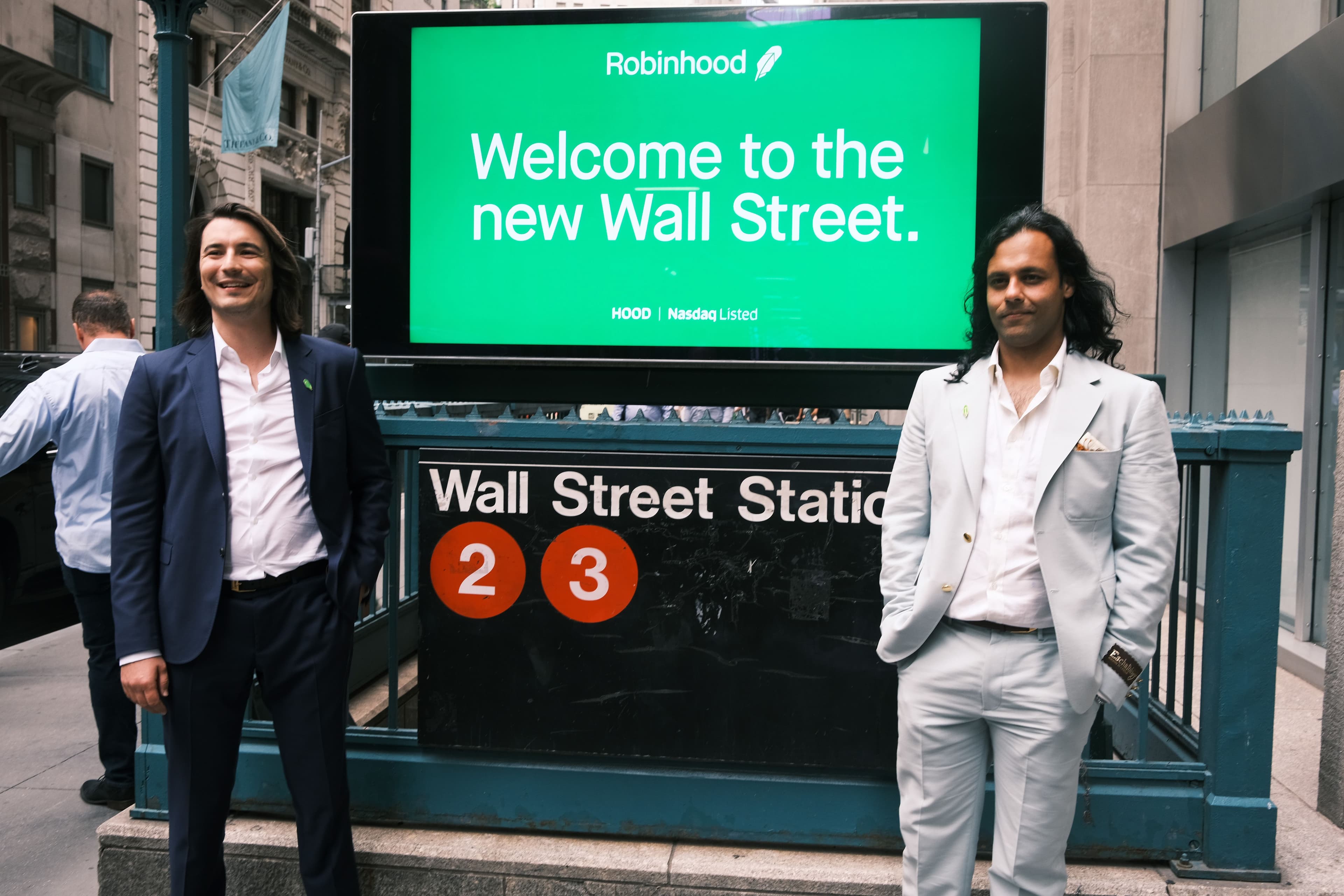 Baiju Bhatt (right) and Vlad Tenev, founders of Robinhood (Getty Images/Spencer Platt)