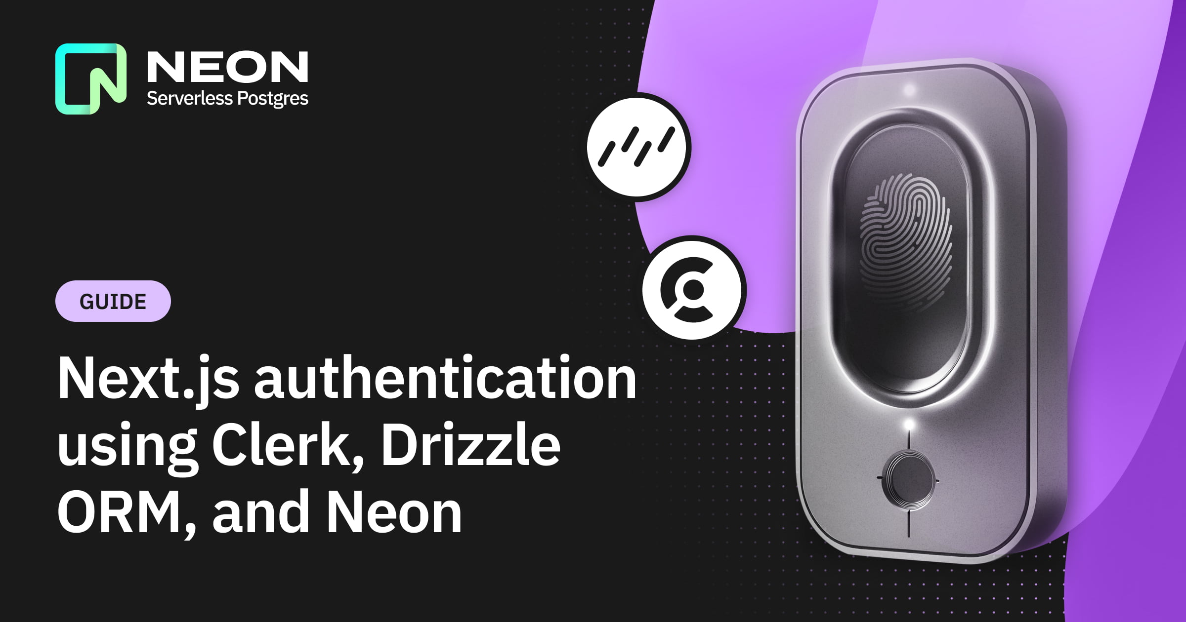 Next.js authentication using Clerk, Drizzle ORM, and Neon