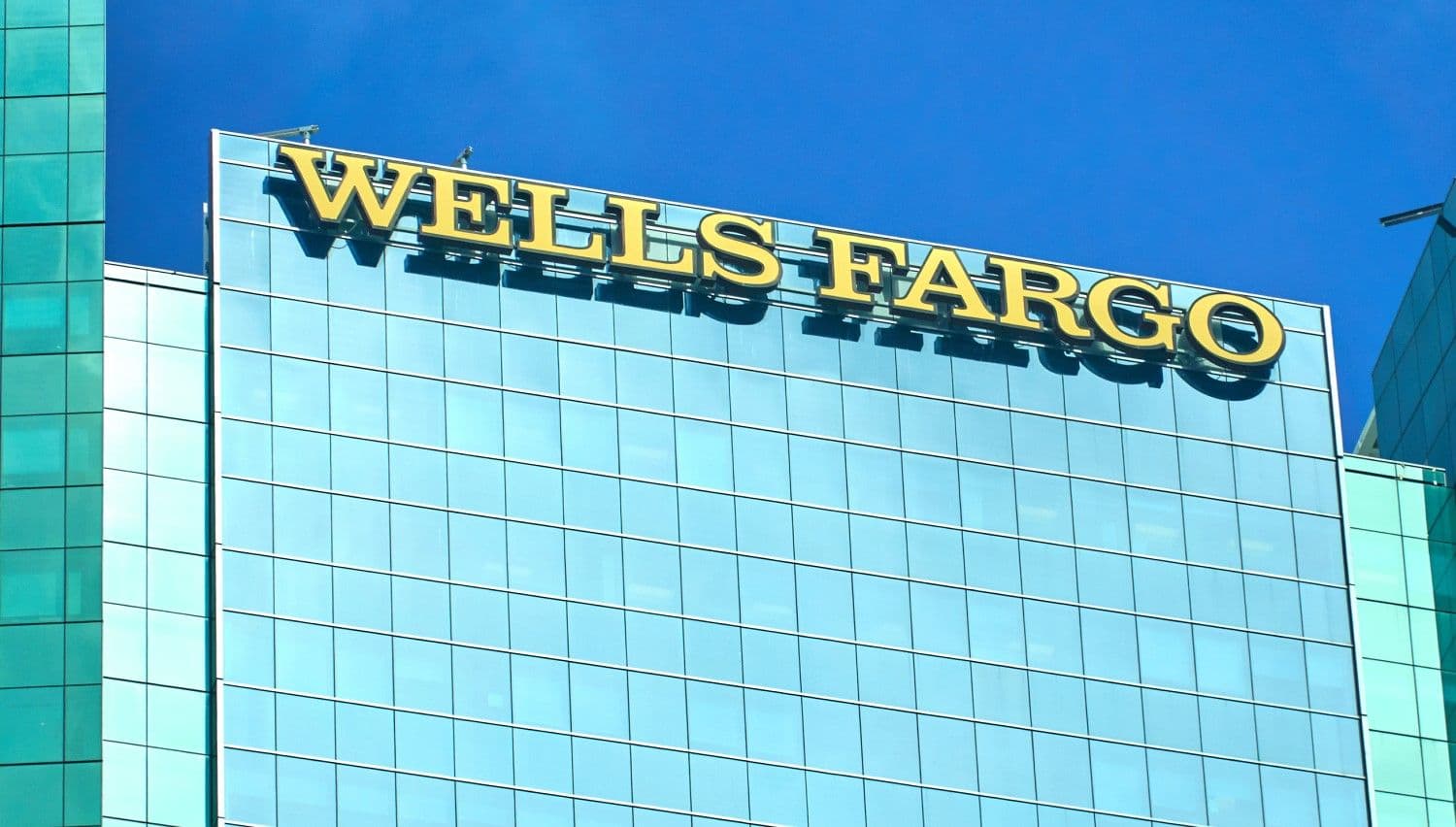 Wells Fargo logo outside an office block (Shutterstock)