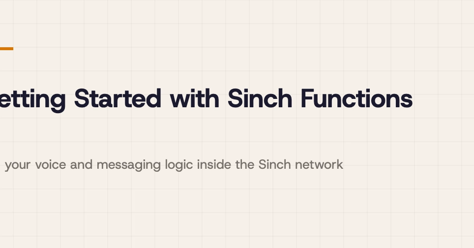 Getting Started with Sinch Functions