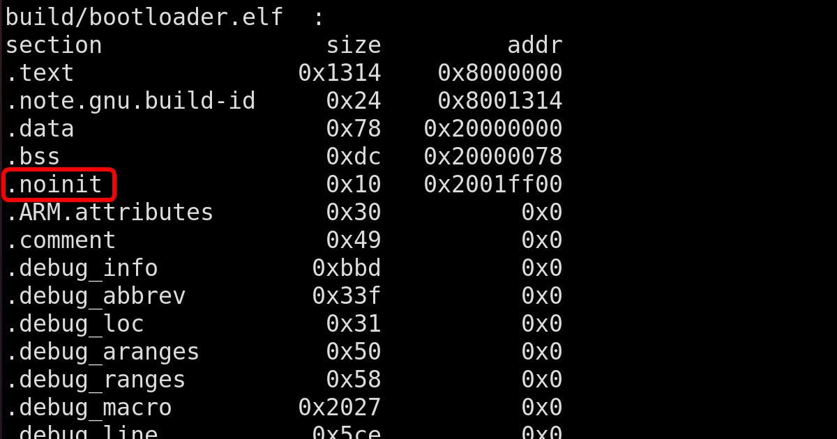 Pocket article: How to implement and use `.noinit` RAM