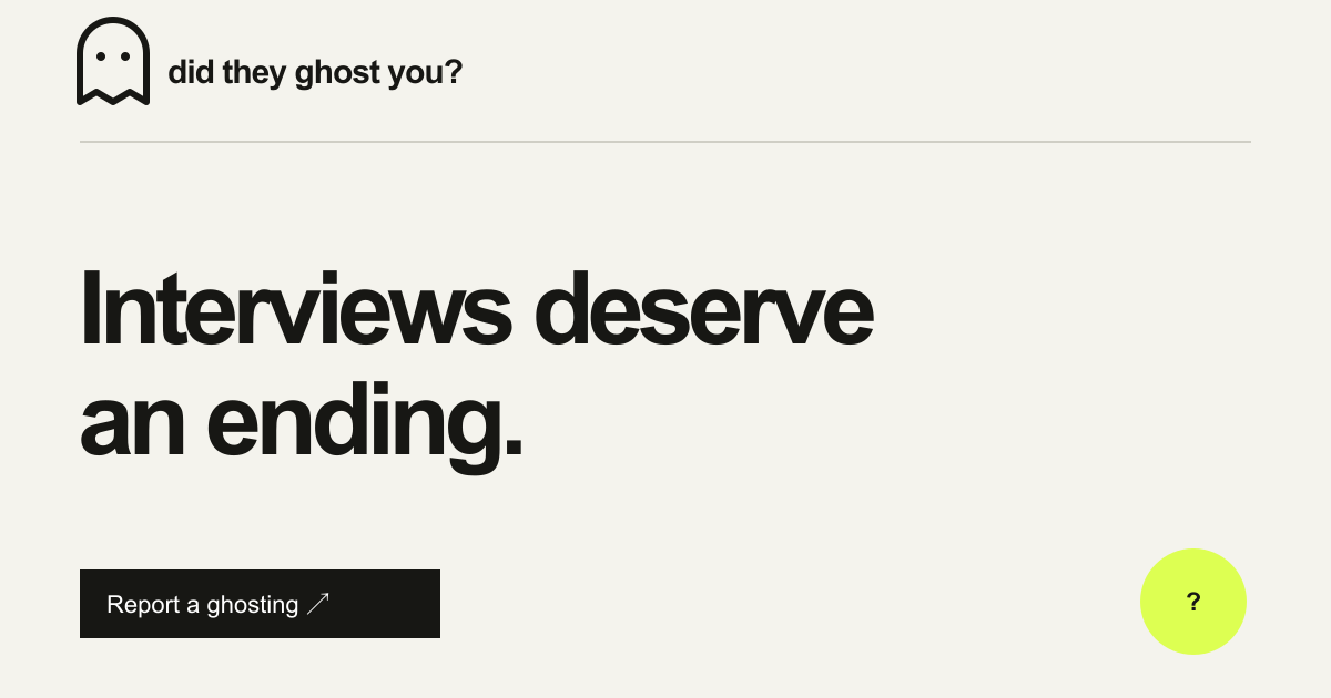Did They Ghost You?