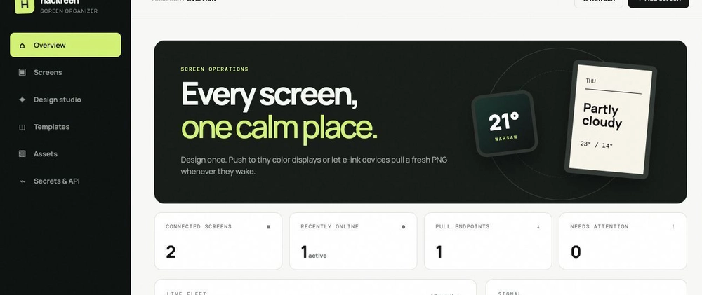 Cover image for I hacked every dumb screen in my house into one dashboard