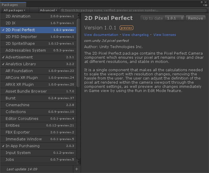 Pixel perfect