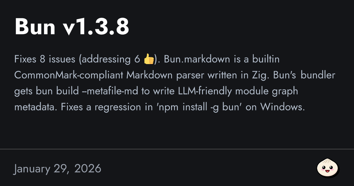 Bun v1.3.8