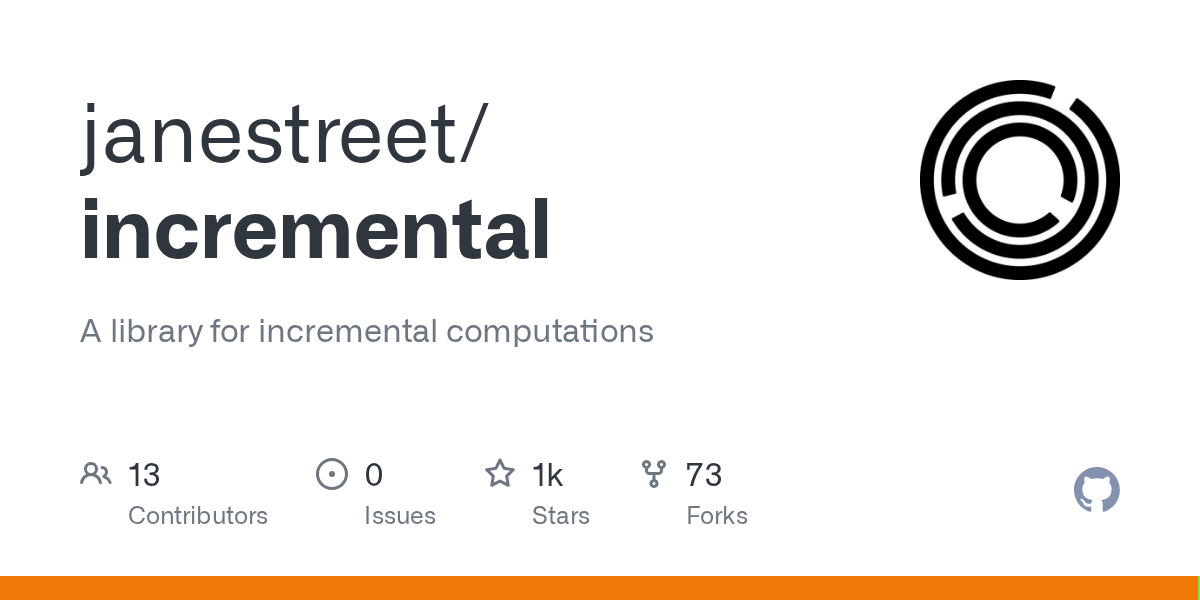 Incremental – A library for incremental computations
