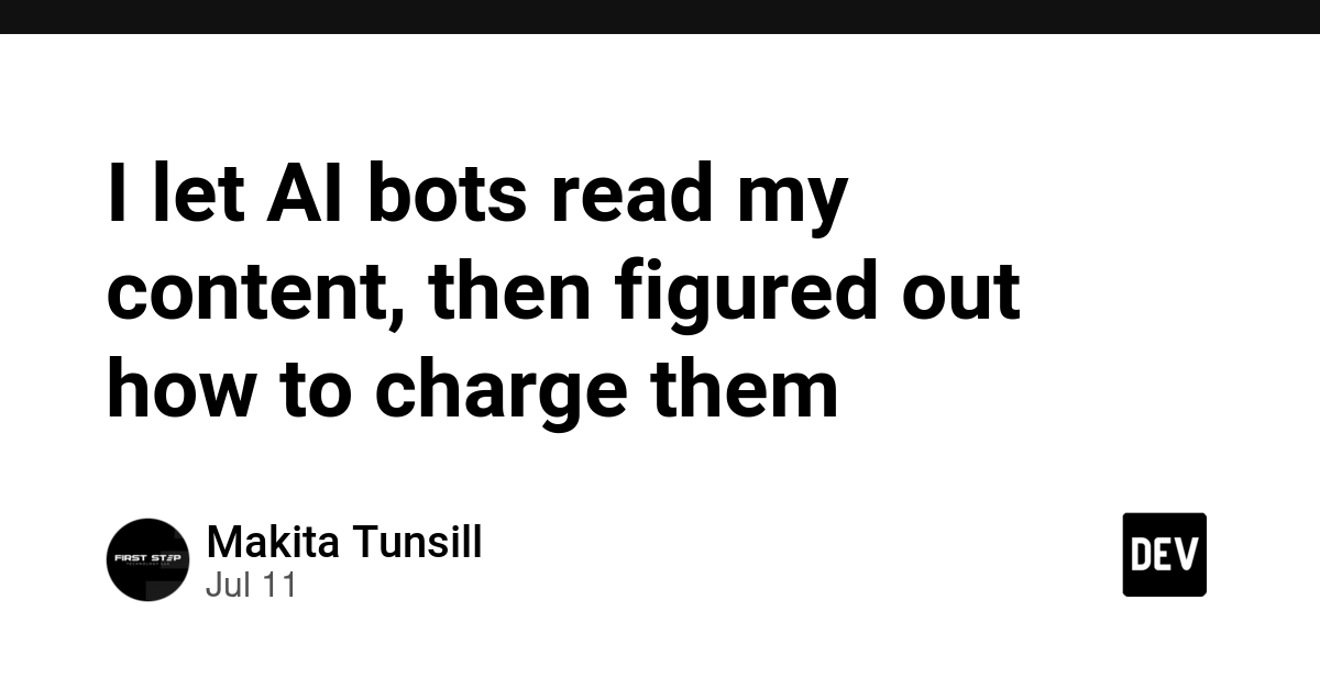 I let AI bots read my content, then figured out how to charge them 🤖💸