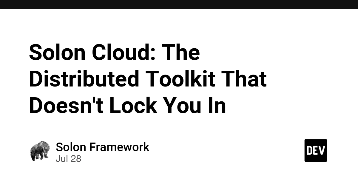 Solon Cloud: The Distributed Toolkit That Doesn't Lock You In