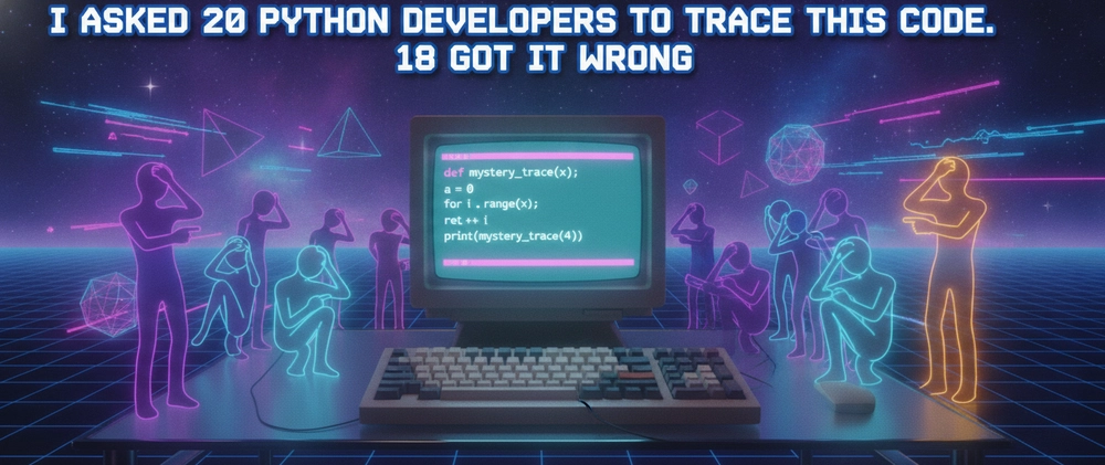 Cover image for I Asked 20 Python Developers to Trace This Code. 18 Got It Wrong.