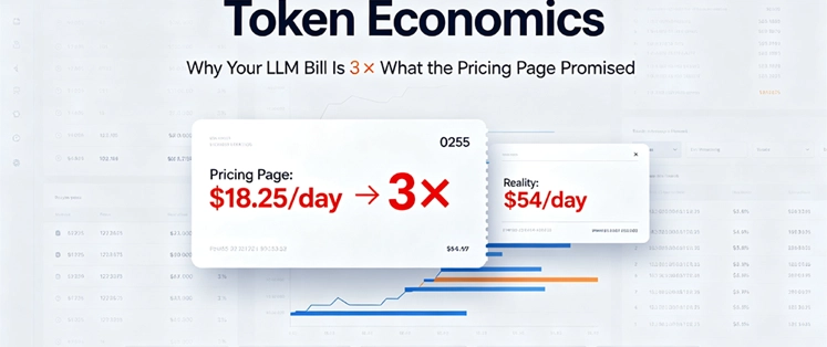 Cover image for Token Economics: Why Your LLM Bill Is 3 What the Pricing Page Promised