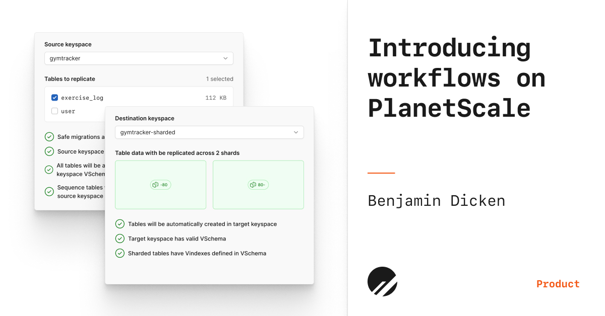 Introducing sharding on PlanetScale with workflows