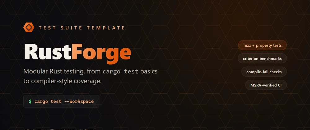 Cover image for RustForge: A Modular, Adoptable Rust Test-Suite Template
