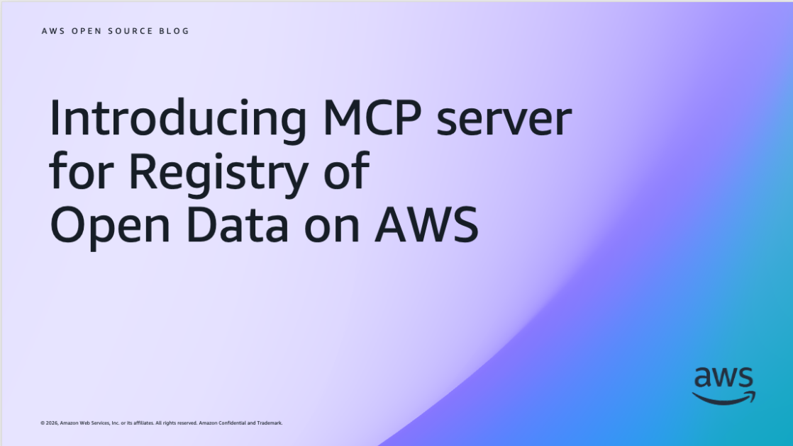 Introducing MCP server for Registry of Open Data on AWS