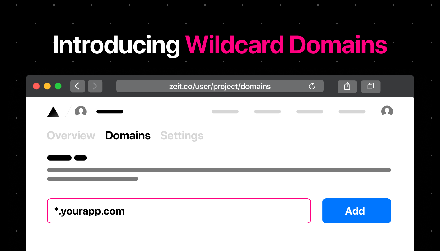 Introducing Wildcard Domains