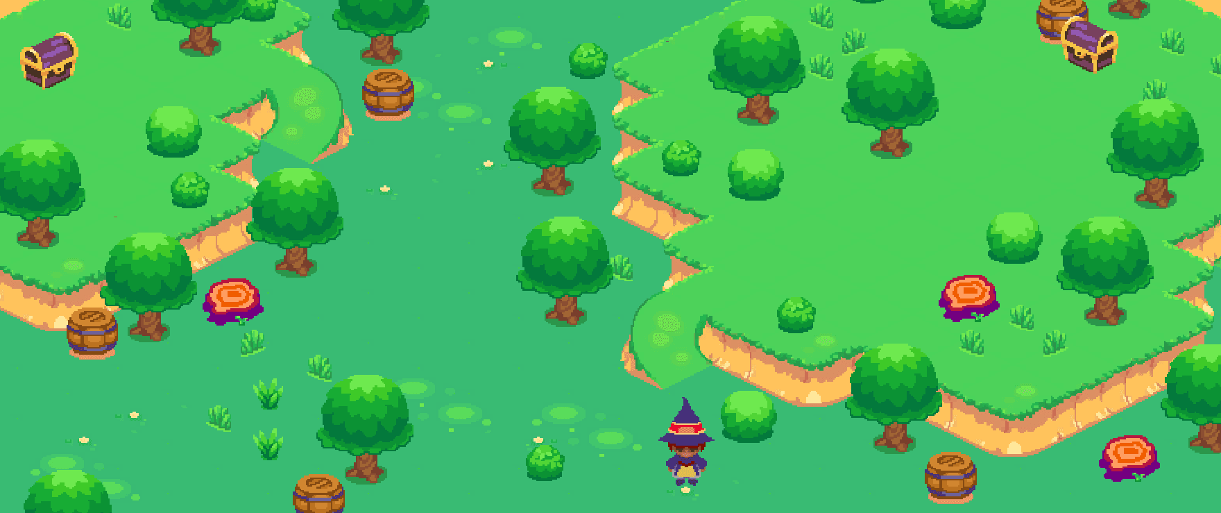 Sample tilemap in Play Mode