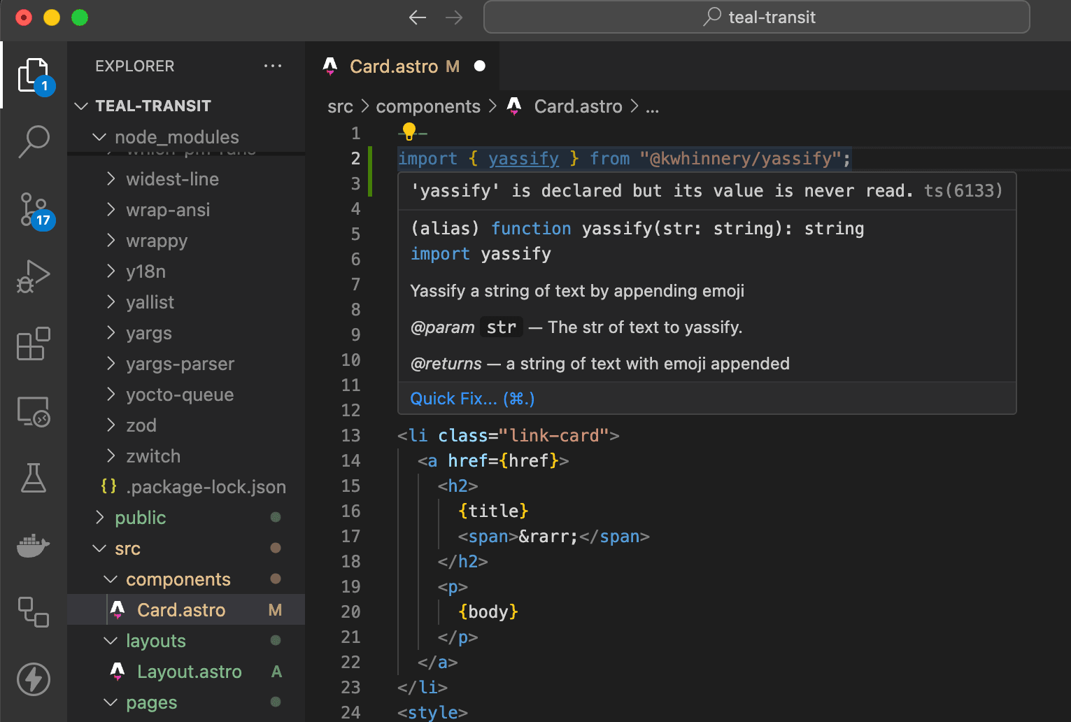 inline docs