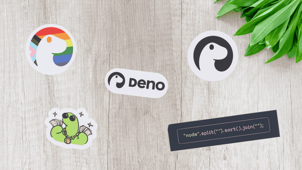 Picture of assorted Deno stickers