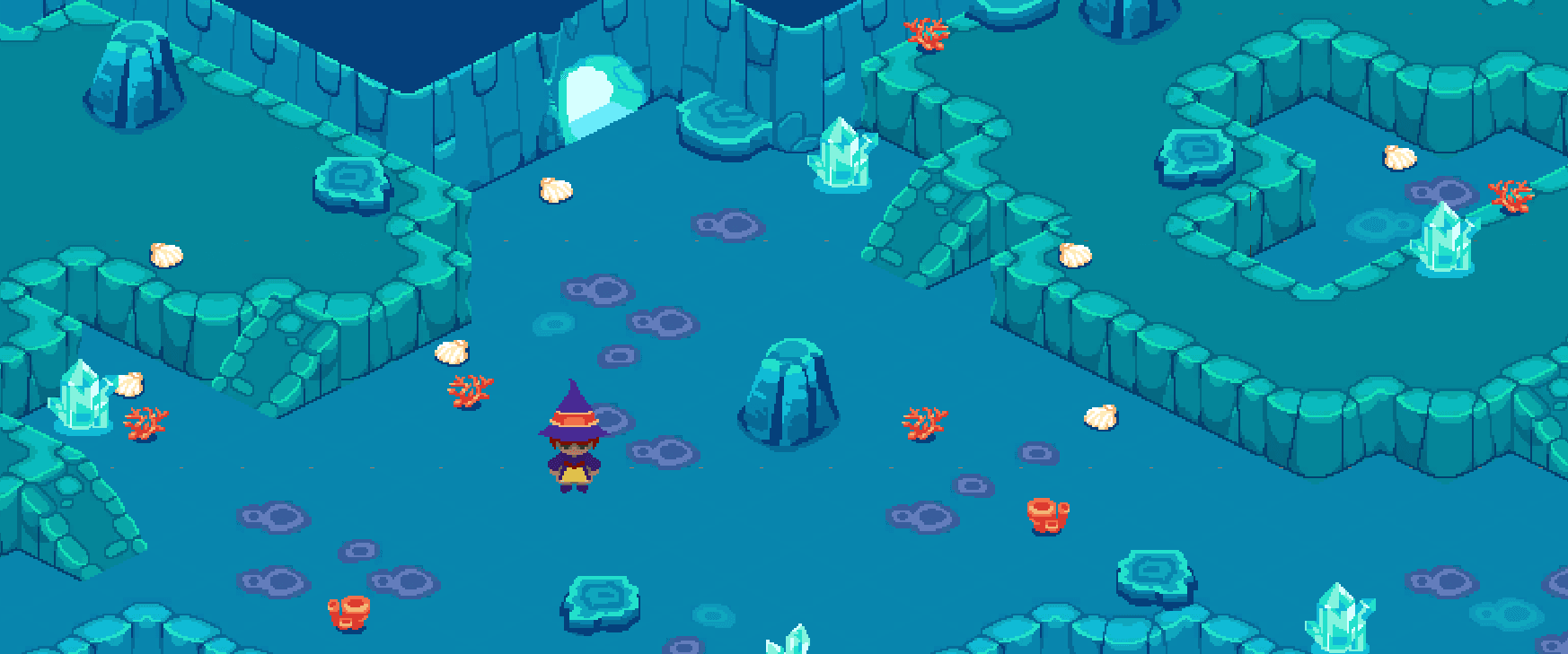 Sample tilemap in Play Mode