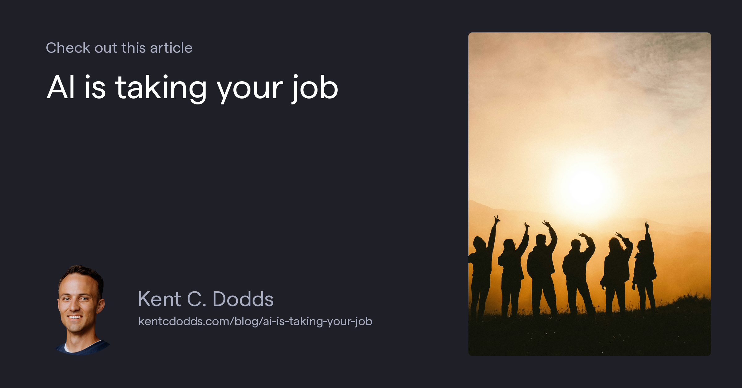 AI is taking your job