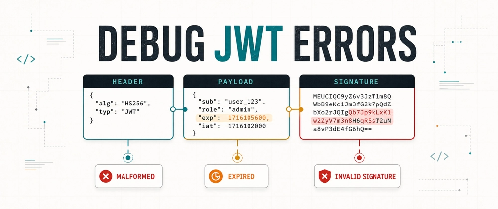 Cover image for JWT Malformed, Invalid Signature, or Expired? A Practical Debugging Checklist