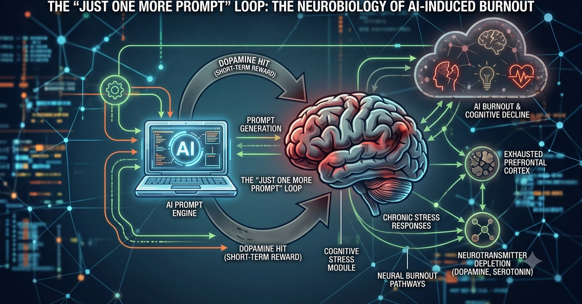 The "Just One More Prompt" Loop: The Neurobiology of AI-Induced Burnout