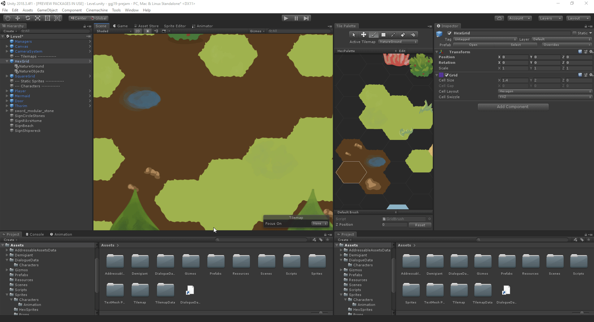 Animated GIF of hexagonal tile layout.