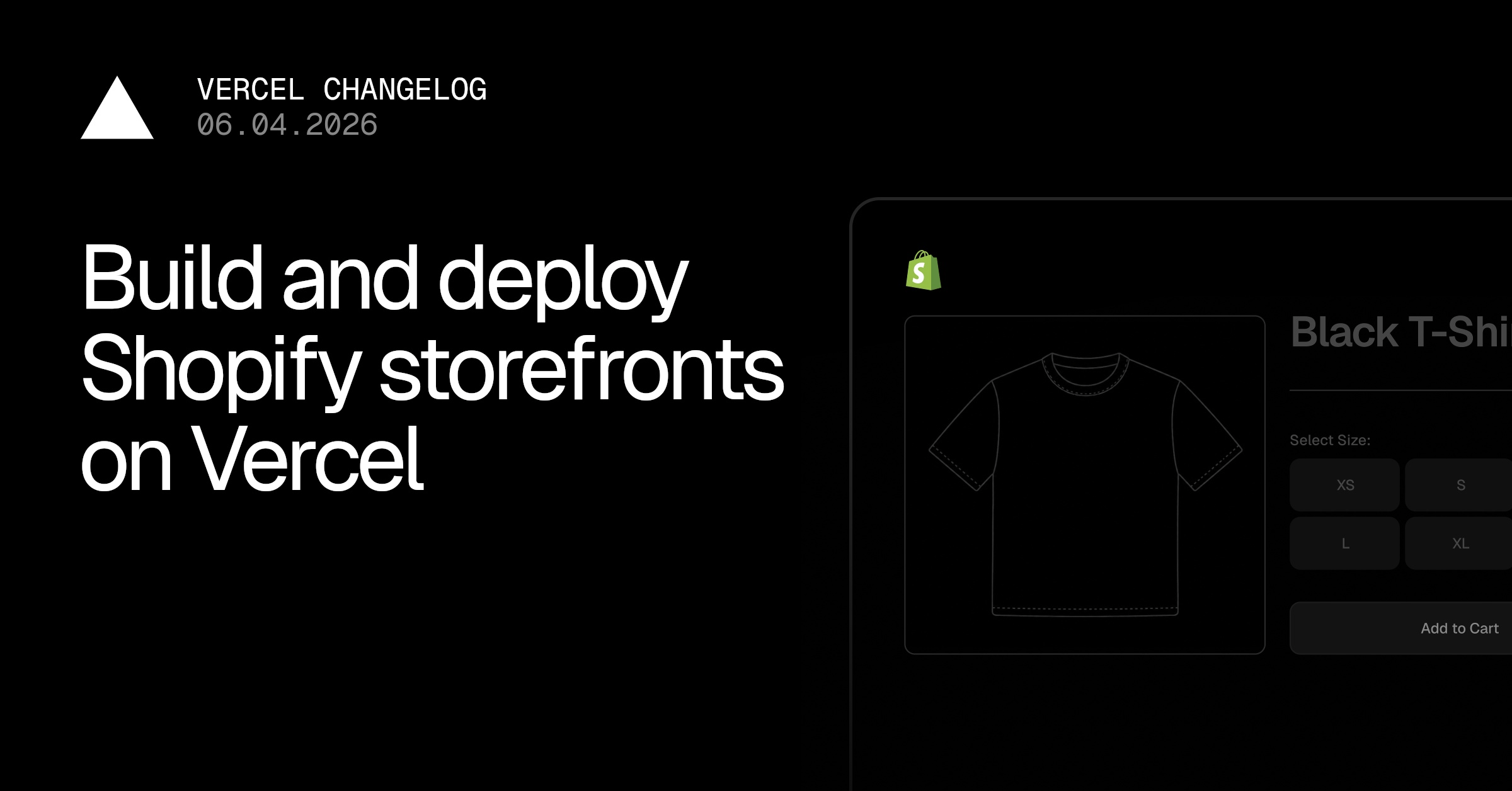 Build and deploy Shopify storefronts on Vercel