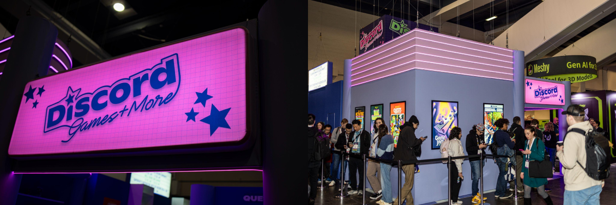 Discord’s GDC 2025 booth.