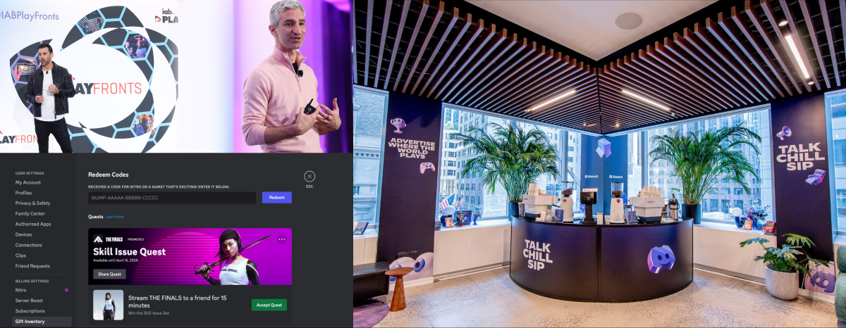Discord’s presence at IAB Playfronts, with a focus on Quests.