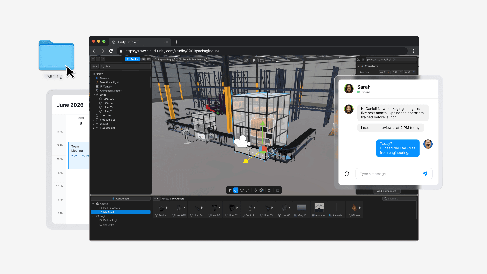 Building a training experience hands on interactive 3D Studio