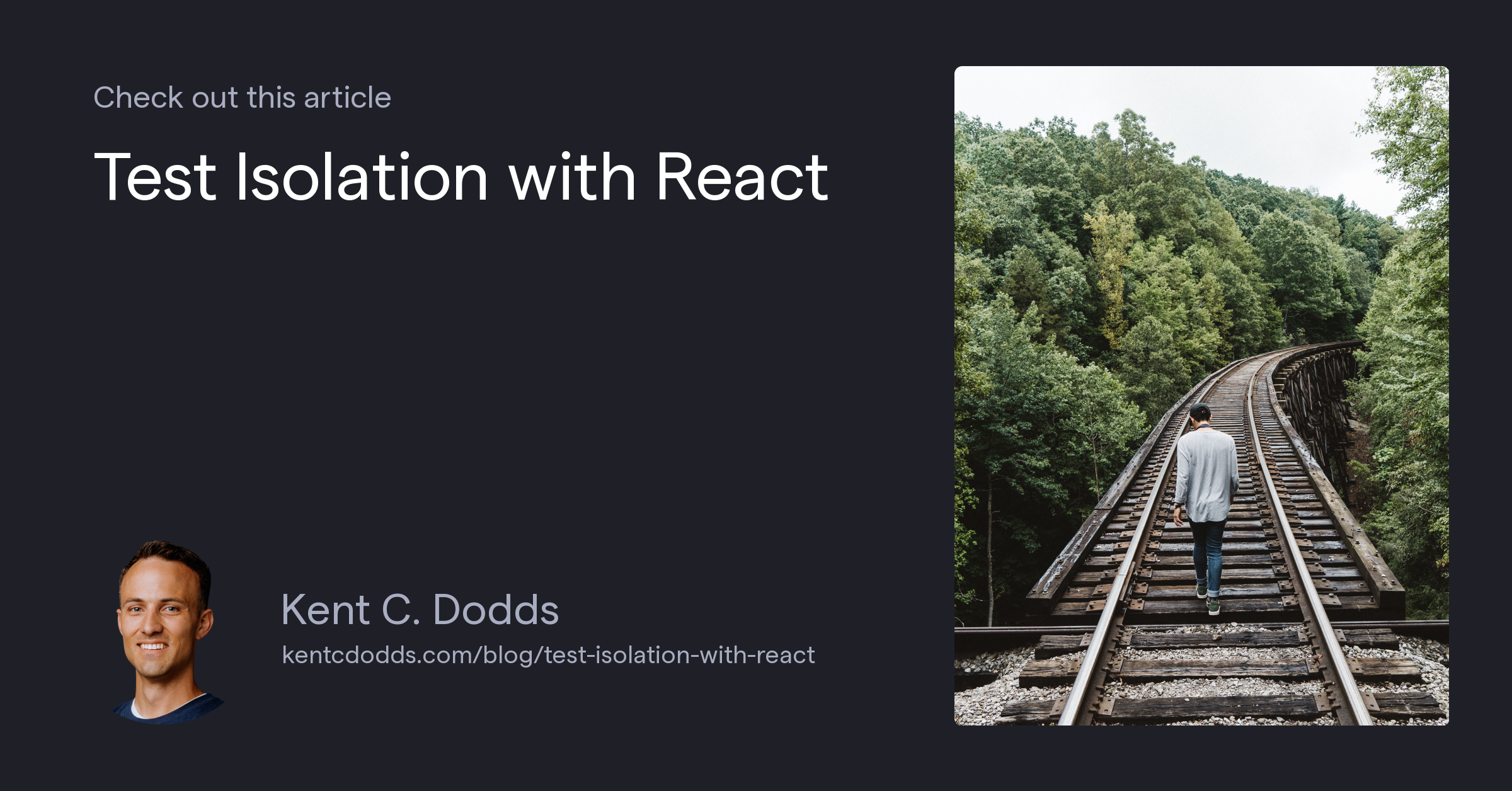 Test Isolation with React