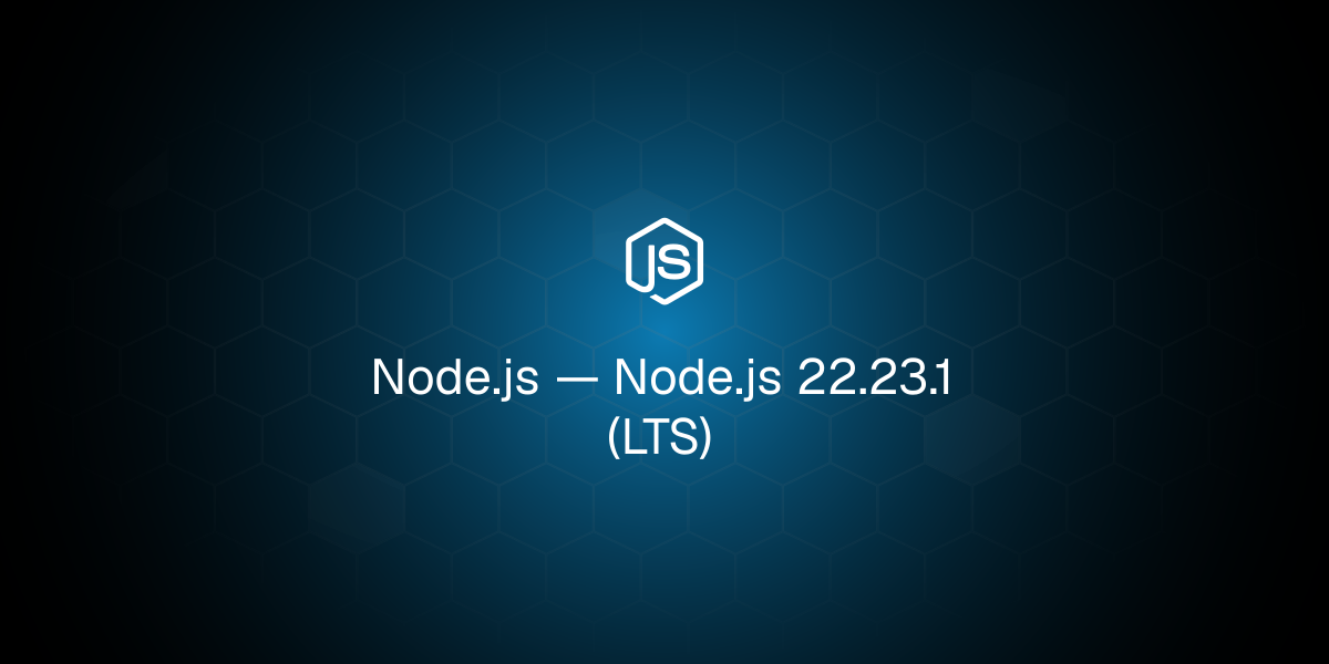 Node.js 22.23.1 (LTS)