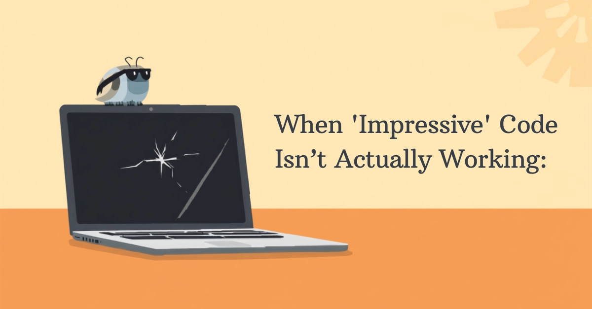 When Impressive Code Isn't Actually Working: A Vibe Coding Epiphany