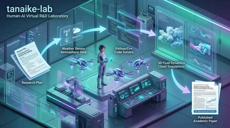 tanaike-lab R&D Workflow: Human Steering x AI Multi-Agent Autonomy