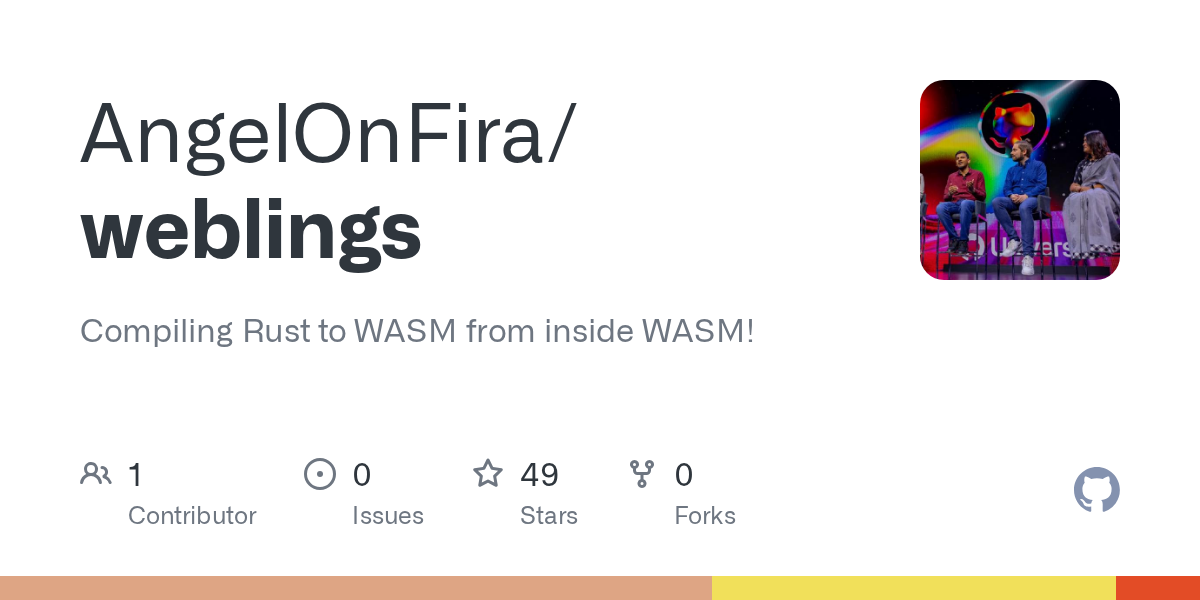 weblings: Compiling Rust to WASM from inside WASM