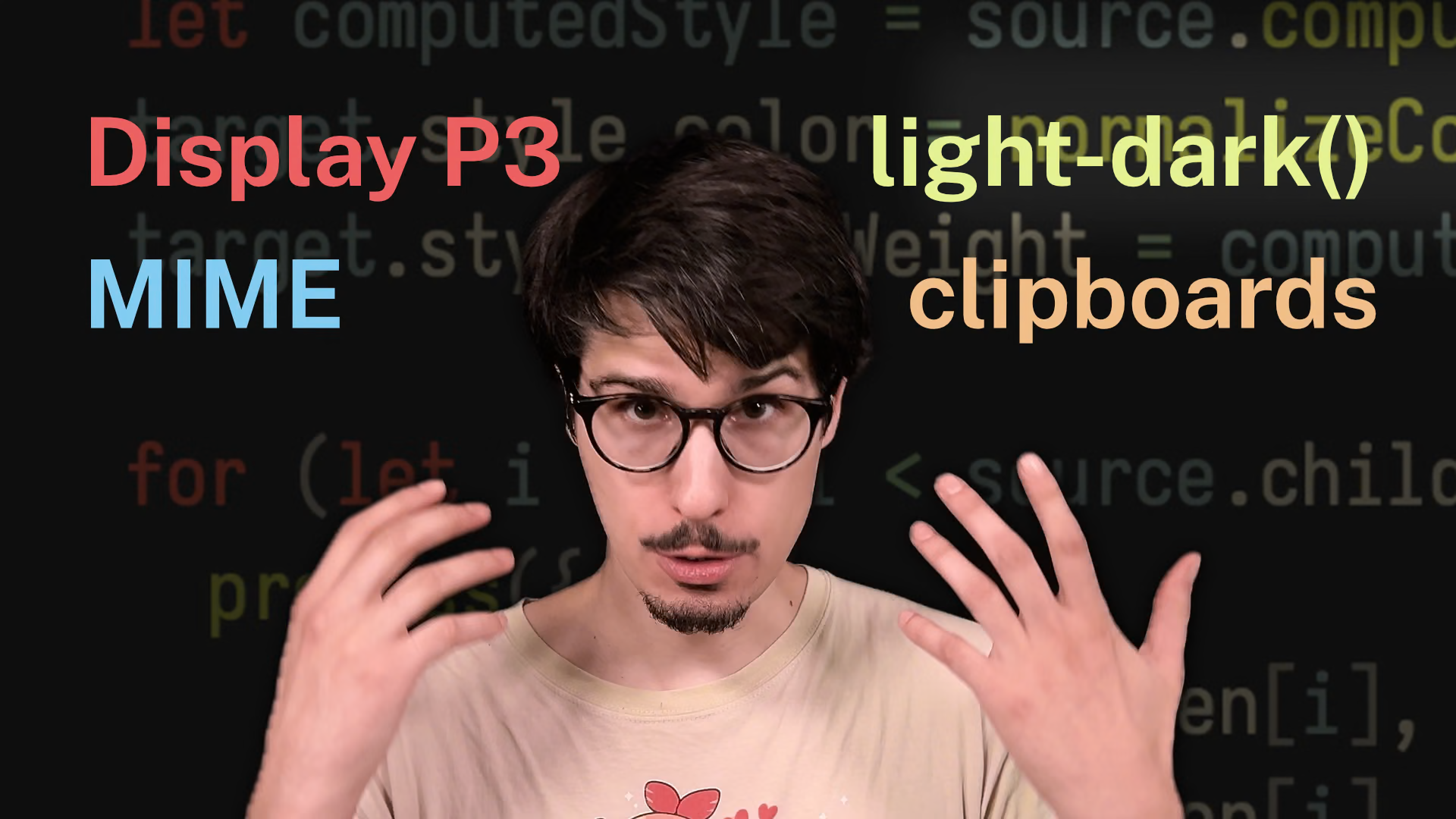 Highlighted code in slides