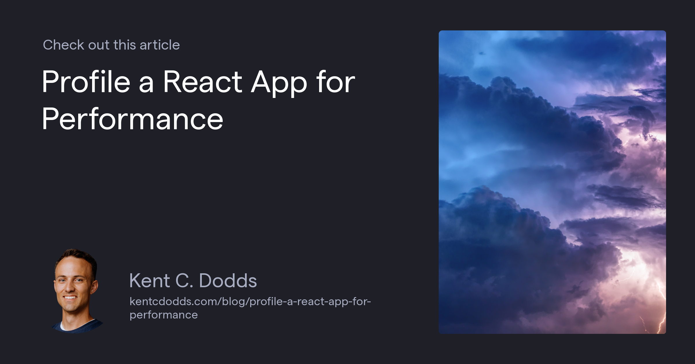 Profile a React App for Performance